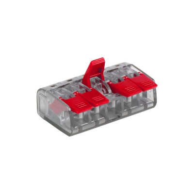 EKF Клемма СМК 221-415 5 отверстий 0.2-4.0 мм2 блистер (5шт.) PROxima plc-smk-221-415b
