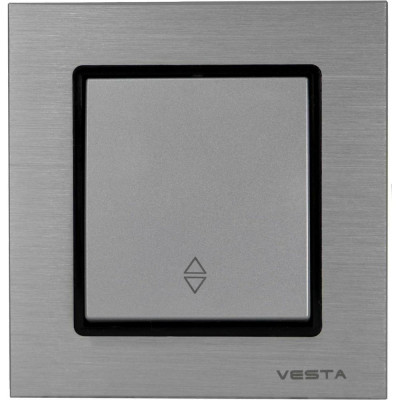 Реверсивный выключатель Vesta Electric Exclusive Silver Metallic FVK050309SER