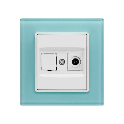 Телевизионная розетка Vesta Electric Exclusive Blue FRZ00040005SIN