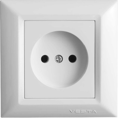 Одинарная розетка Vesta Electric Roma FRZ00010102BEL