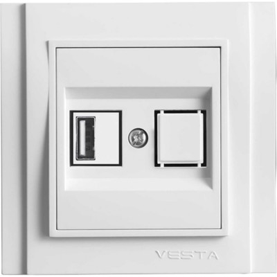 Розетка Vesta Electric Verona FRZ00050301BEL