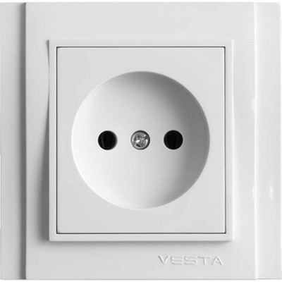 Одинарная розетка Vesta Electric Verona FRZ00020101BEL