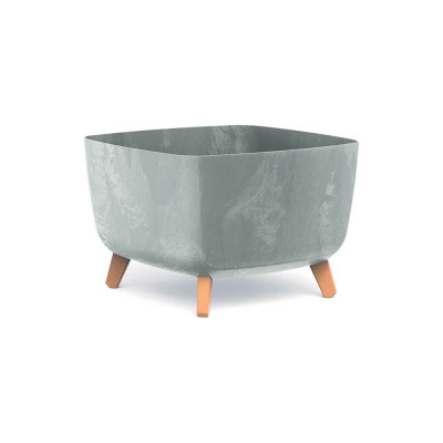 Кашпо Prosperplast DGQL400E 422U на ножках GRACIA SQUARE BETON EFFECT 067369
