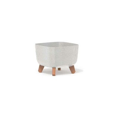Кашпо Prosperplast DGQL240WS449W на ножках GRACIA SQUARE ECO WOOD 067349