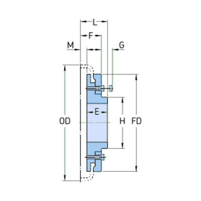 Полумуфта SKF F90RSBFLG S