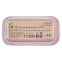 Металлическая форма для кексов, пирогов, хлеба S-Chief 255x13 см розовый 609840