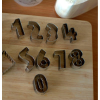 Вырубка для теста S-Chief №01 цифры 26x42 см 9 шт, металл 415384