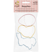 Набор вырубок для теста S-Chief Пасха металл 635539