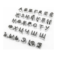 Вырубка для теста S-Chief алфавит 25x2 см 33 шт металл 635540