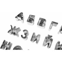 Вырубка для теста S-Chief алфавит 25x2 см 33 шт металл 635540