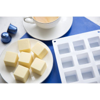 Силиконовая форма для пирожных S-Chief 26x15x32 см кубики - 15 ячеек 554382