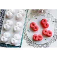 Силиконовая форма для пирожных S-Chief 298x172x42 см фрукты - 6 ячеек 562447