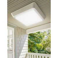 Светодиодный ЖКХ светильник ЭРА SPB-302-2-4K-15 IP40 15Вт 1200Лм 4000К акустический датчик, квадрат, Б0055050