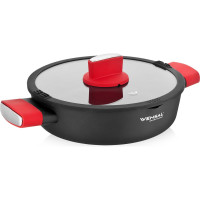 Сотейник с крышкой VENSAL Velours rouge кованый, 24 см VS1026