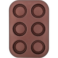 Форма для 6 маффинов VENSAL Piquant 6x6.5 см, из углеродистой стали VS2510