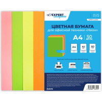 Цветная бумага для офисной техники Expert Complete Неон 80 г/м2 A4 4 цв 50 л 639509