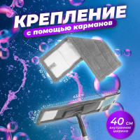 Сменная насадка для швабры из микрофибры PERFECTO LINEA серая 44-432019