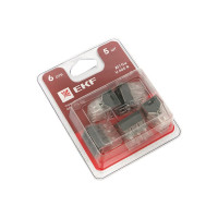 Строительно-монтажная клемма EKF СМК 773-106 6 отверстий, 1,0-2,5мм2, блистер, 5 штук, PROxima plc-smk-106b