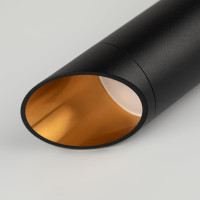 Подвесной светильник ЭРА PL 17 BK MR16/GU10, черный, потолочный, цилиндр Б0055579