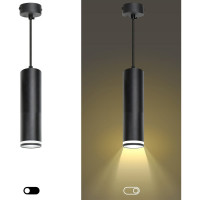 Подвесной светильник ЭРА PL16 BK MR16/GU10, черный, потолочный, цилиндр Б0055574