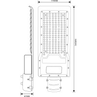 Уличный консольный светильник ЭРА SPP-502-0-50K-150 150Вт 5000K 13500Лм IP65 полный раструб, Б0051834