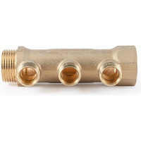 Коллектор латунный PROFACTOR в/н 1" х 3 вых 1/2" нар PF MF 263.3
