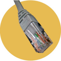 Патч-корд LANMASTER 110 тип - RJ45, 4 пары, UTP, 1 м, LAN-45-P4-1m
