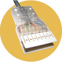 Патч-корд LANMASTER 110 тип - RJ45, 4 пары, UTP, 1 м, LAN-45-P4-1m