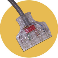 Патч-корд LANMASTER 110 тип - RJ45, 4 пары, UTP, кат 6, 1 м, LAN-45-P4-1.0/6