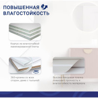 Тумба Doratiz "Лайт-2" 50 под умывальник Браво, белый 9911.300