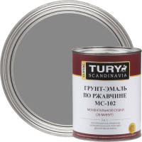 Грунт-эмаль по ржавчине 3 в 1 TURY МС-102 (серая RAL 7040; 2 кг) T1-00007140
