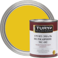 Грунт-эмаль по ржавчине 3 в 1 TURY МС-102 (жёлтая RAL 1004; 2 кг) T1-00007178