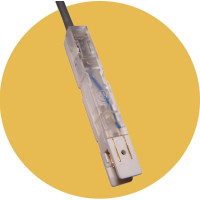 Патч-корд LANMASTER 110 тип - RJ11, 1 пара, 2 м, LAN-11-P1-2m