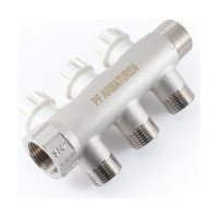 Коллектор с регулировочными вентилями PROFACTOR в/н 3/4" х 3 вых 1/2"нар PF MV 268.3