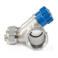 Коллектор с регулировочными вентилями PROFACTOR в/н 1" х 2 вых 16 цанга PF MVP 269.2C