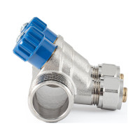 Коллектор с регулировочными вентилями PROFACTOR в/н 1" х 2 вых 16 цанга PF MVP 269.2C