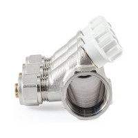 Коллектор с регулировочными вентилями PROFACTOR в/н 1"х3 вых 16 цанга PF MVP 269.3C