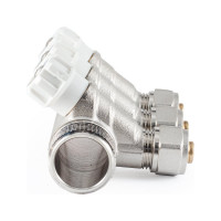 Коллектор с регулировочными вентилями PROFACTOR в/н 1"х3 вых 16 цанга PF MVP 269.3C