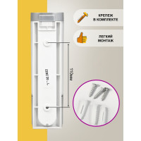 Дозатор для мыла Puff 8105S, 250 мл, хром, ABS-пластик 1402.019