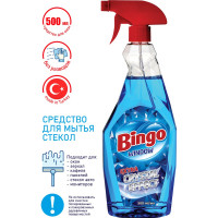 Средство для мытья стекол, зеркал BINGOSOFT BINGO WINDOW CRISTAL 500 г, Bingo (15) 5035115