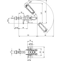 Устройство прижимное KUKAMET, усилие 264 кг 511-3