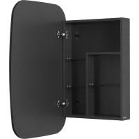 Зеркальный шкаф AQUATON Сохо 60 графит, левый 1A258302AJA0L