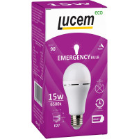 Светодиодная лампа Lucem с аккумулятором LM-EBL 15W 6500K E27 FLEBL152765L