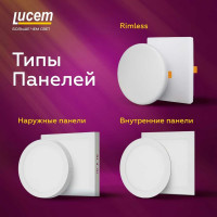 Светодиодный энергосберегающий светильник Lucem LM-FLPR 36W 6500K FLSLPR00000196