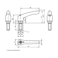 Зажимной рычаг KIPP K0123.1061X10