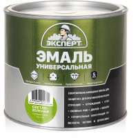 Универсальная алкидная эмаль Эксперт (полуматовая; светло-зеленая; 1,8 кг) 31355