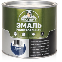 Универсальная алкидная эмаль Эксперт (полуматовая; синяя; 1,8 кг) 31352