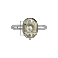Подстаканник Solinne Element двойной, хром, стекло-сатин 2546.147