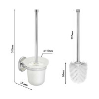 Туалетный ершик Solinne Element хром, стекло-сатин 2522.024