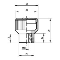 Ручка с накаткой KIPP K0247.310